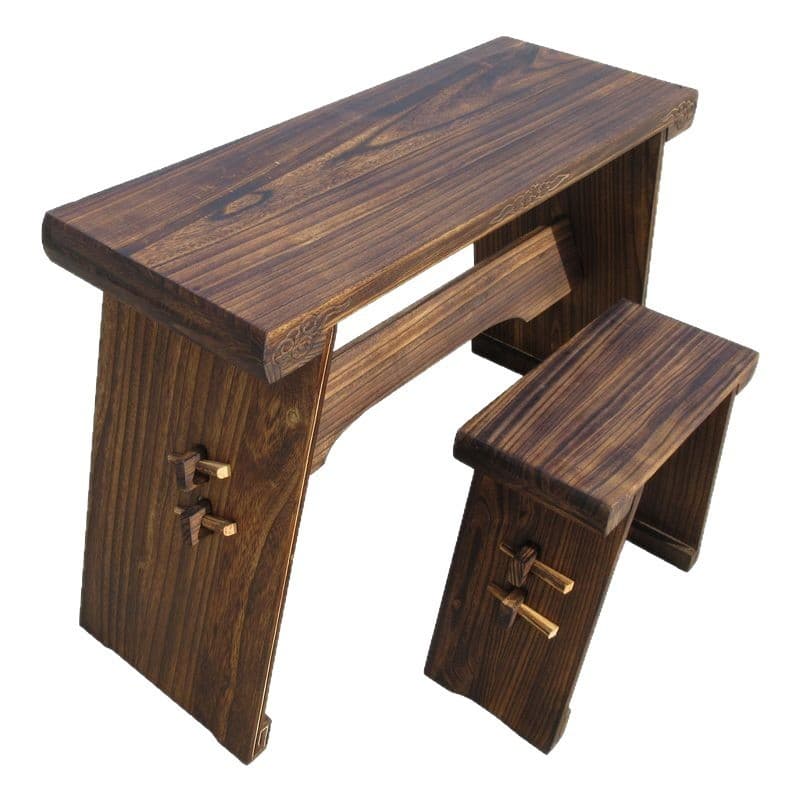 Simple tea art table, portable and detachable Go table, Chinese style solid wood Guqin table