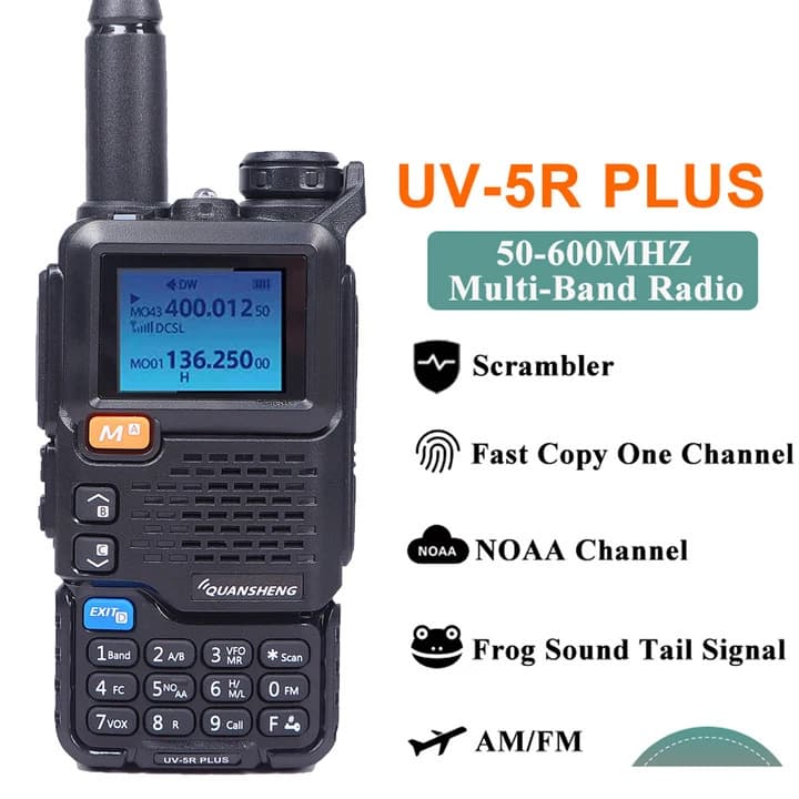 Quansheng UV-5RPLUS walkie-talkie outdoor civilian handheld high-power 10W English self-driving tour manufacturer wholesale