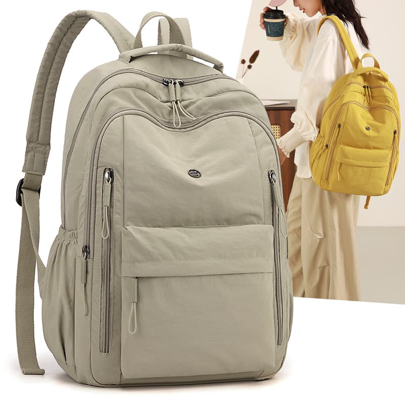 Women's Oxford Cloth Travel Backpack, Large Capacity, Fashionable Student Backpack, Stylish Double Shoulder Bag
