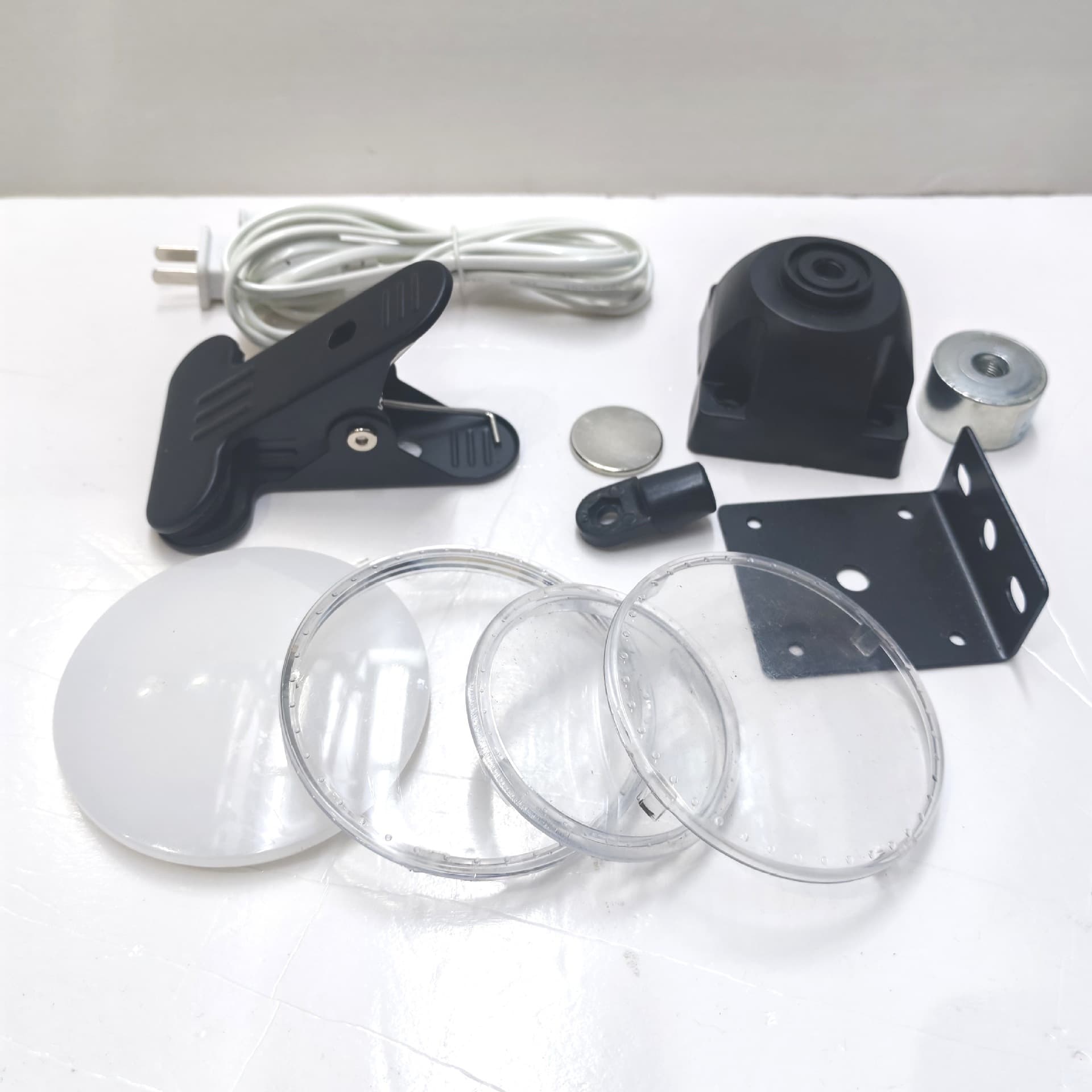 Machine tool work light accessories 7-shaped angle iron magnetic sheet screw bracket strong magnet connector square base extension cable