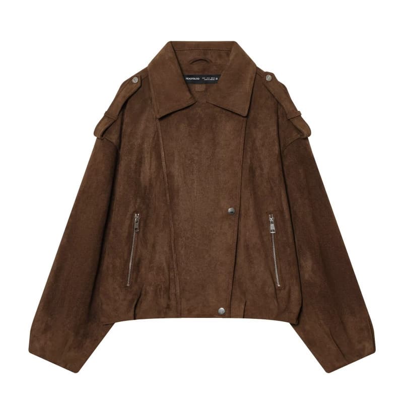 ZA Women's Clothing Wholesale: European and American Cross-Border 2026 Spring/Summer Fashion New Arrivals, Casual Loose Motorcycle Style Jacket