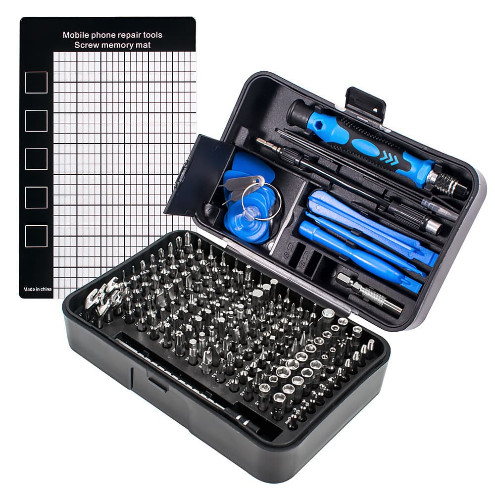 170-in-1 CRV Chrome Vanadium Steel Screwdriver Set, Computer Disassembly Tool, Electronics & Telecom Repair Kit, Multi-Function Cross-Border Selection