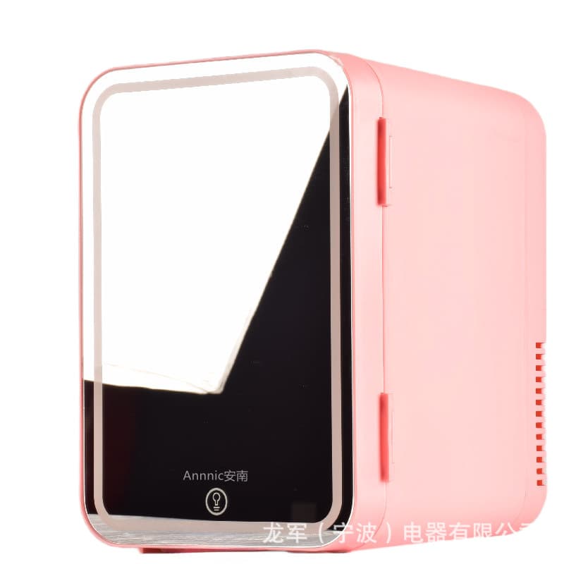 Annan Pink Mini Fridge for Cosmetics, Semiconductor Mini Fridge, Constant Temperature Preservation for Face Masks and Skincare, Car and Home Use