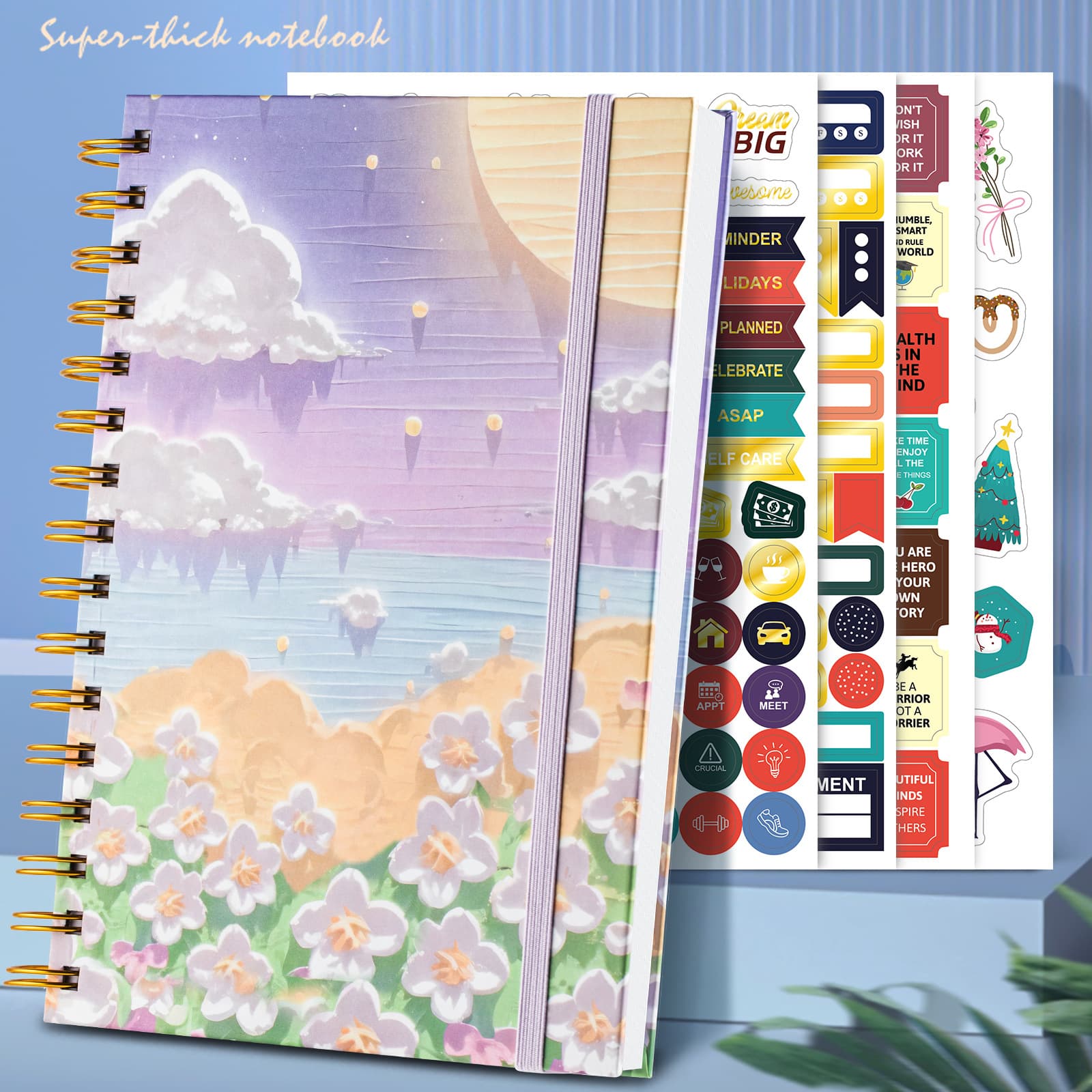 Factory Direct Spiral Notebook A5 High-Quality Hardcover Creative Notepad Lined Journal Thick Pages