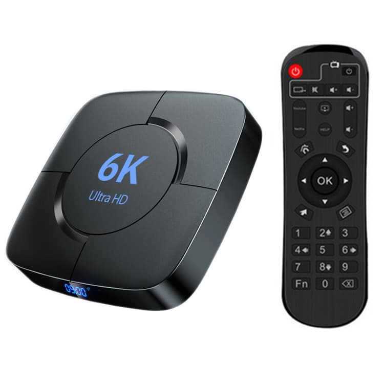 6K Ultra HD Set-Top Box with H616 Allwinner, Dual Wi-Fi, Android 10.0, Bluetooth