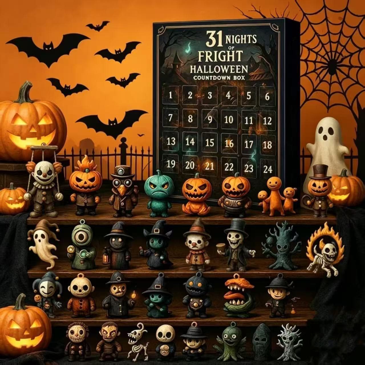 Cross-border Halloween Advent Calendar Spooky Doll Halloween Advent Calendar