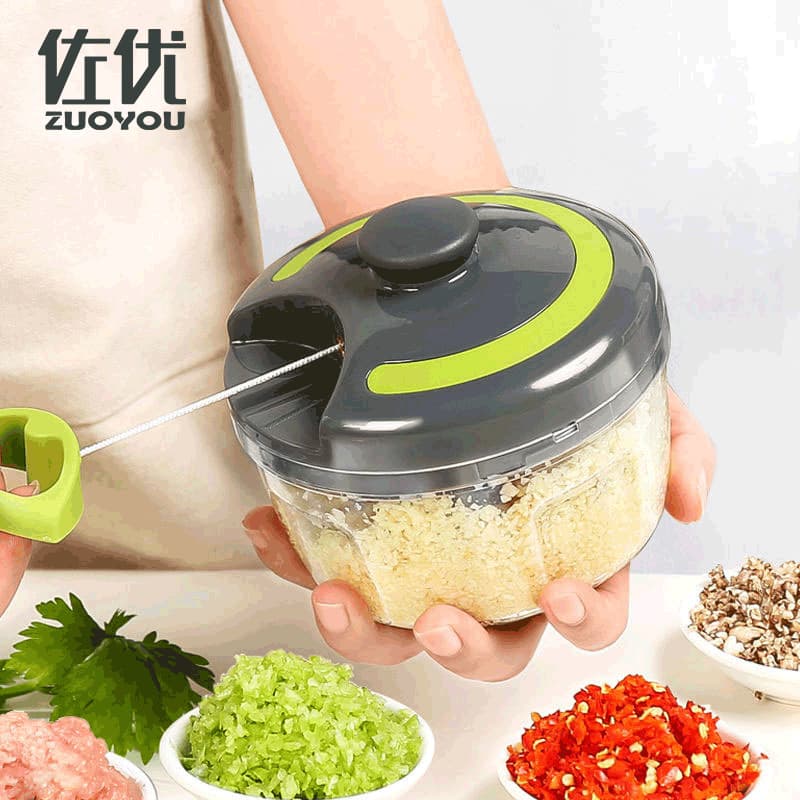 Zuoyou Garlic Mincer Tool - Manual Meat Grinder, Garlic Chopper, Ginger Mincer, Small Garlic Press