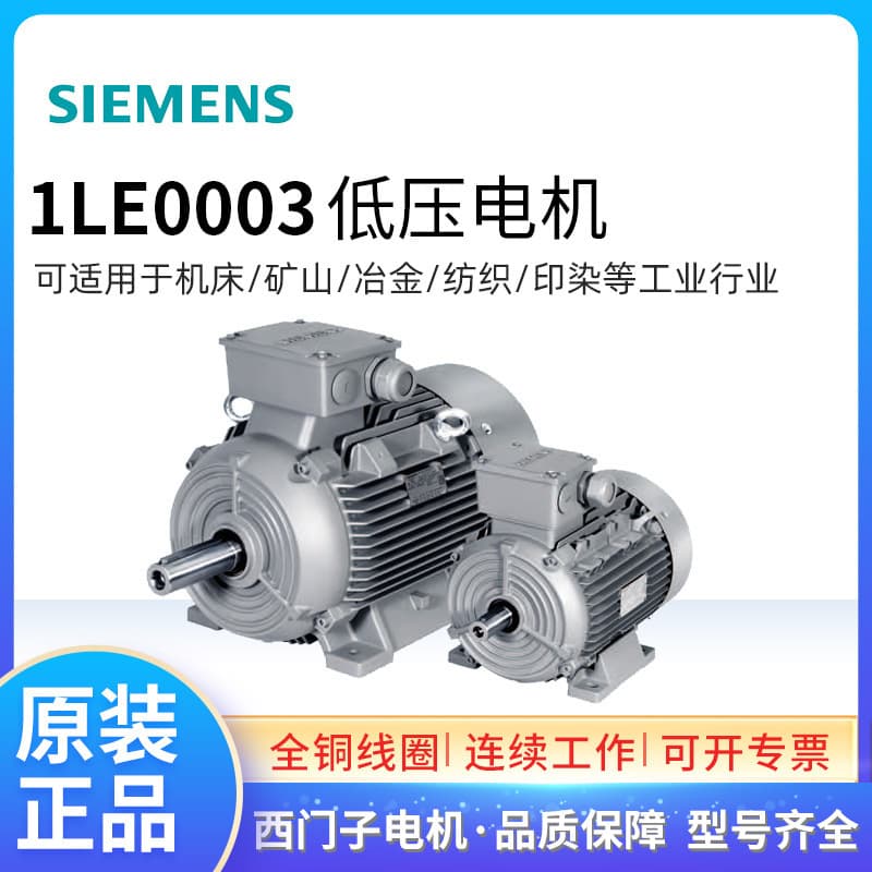 Original Innomotors Motor 1LE0003 0.55~315KW 2-Pole Three-Phase AC Induction Motor Siemens Class F