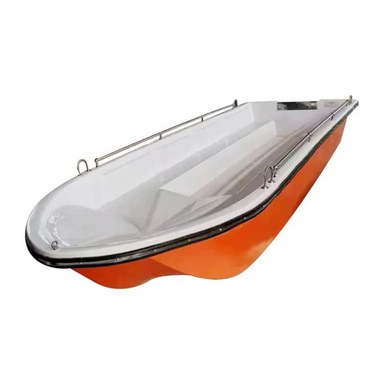 Small aluminum alloy rescue speedboat, double-layered thickened fiberglass assault boat, water emergency flood control and disaster relief boat