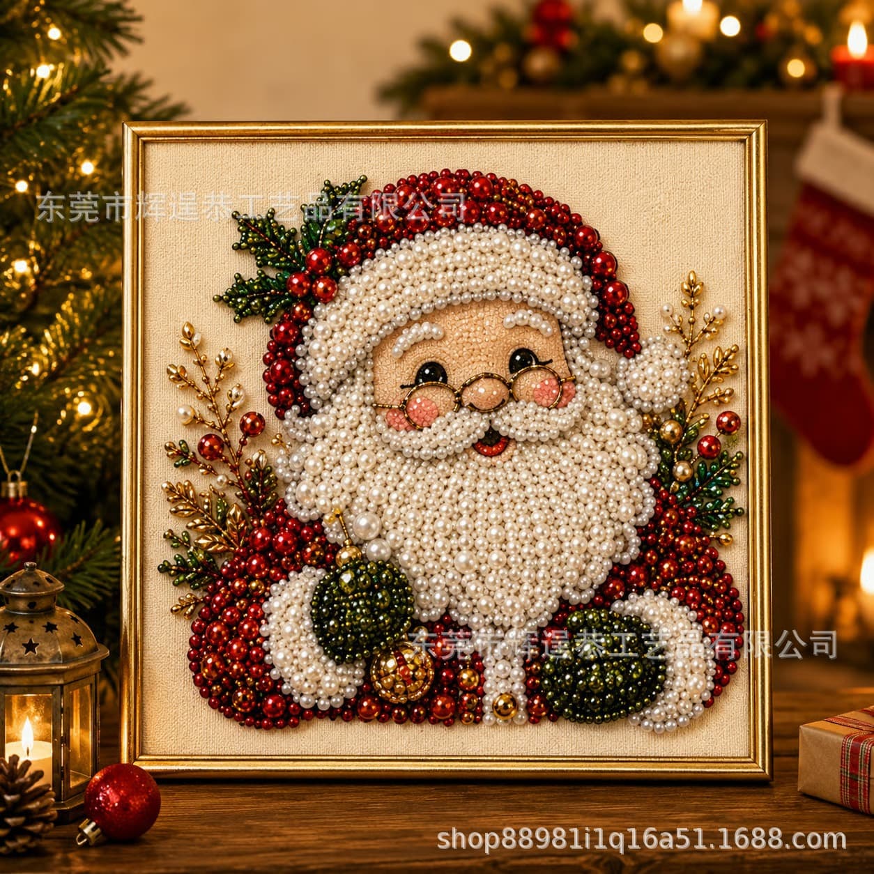 Cross-border Christmas Pearl Diamond Painting Kit