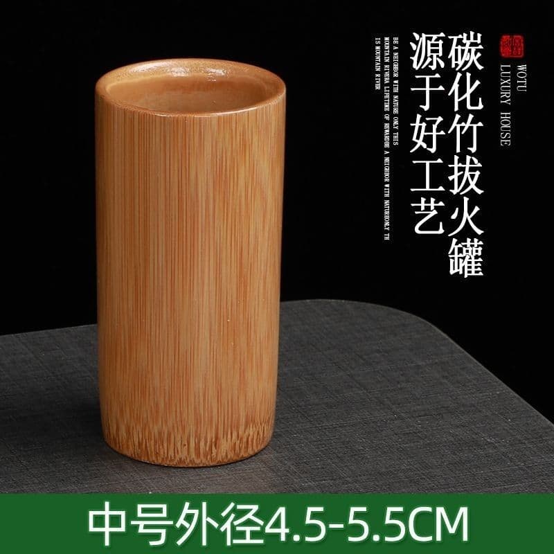 Bamboo cupping carbonized bamboo bamboo suction tube bamboo cupping device household jar cupping jar bamboo tube wood
