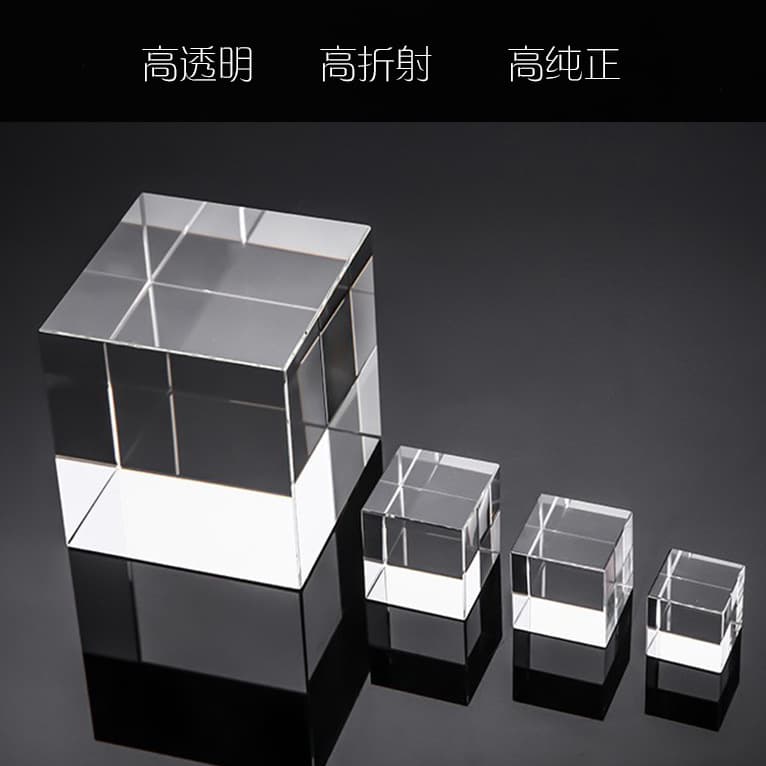 High Transparency Acrylic Brick Crystal Display Stand Jewelry Organizer Acrylic Cube Base Display Rack