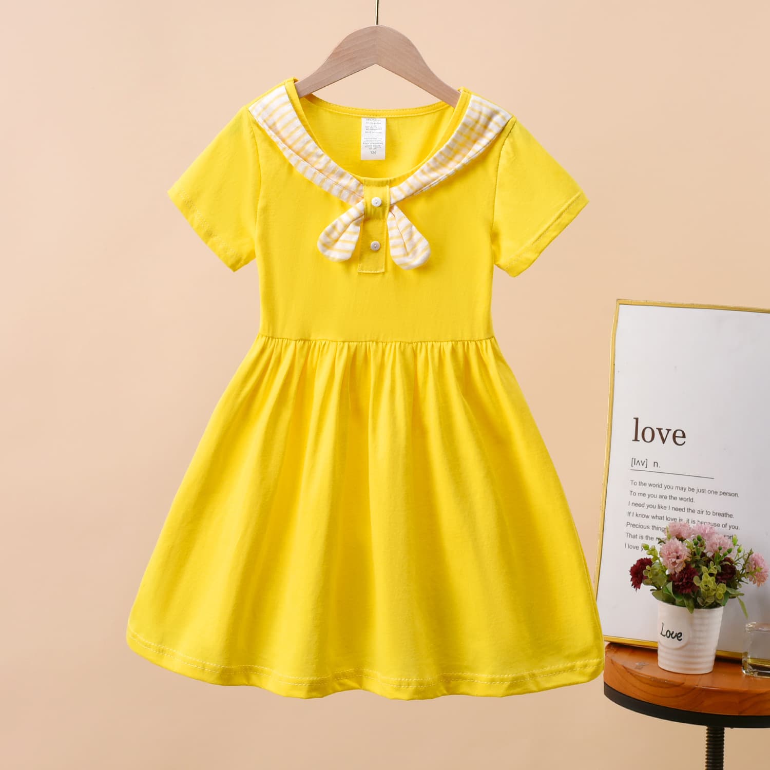 Girls Dress Summer Casual Trendy Short Sleeve Princess Dress Little Girl Children's Summer Dress Kids Skirt