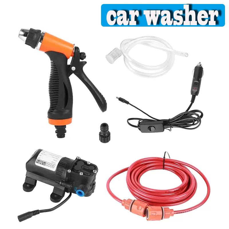 12V High-Pressure Water Pump Car Washer, Portable Car Wash Gun Set for Home and Wholesale