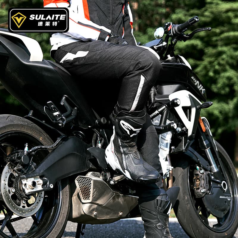 SULAITE Winter Motorcycle Racing Pants CE Level 2 Motorcycle Riding Pants Crash-Proof Warm Waterproof Rider Gear
