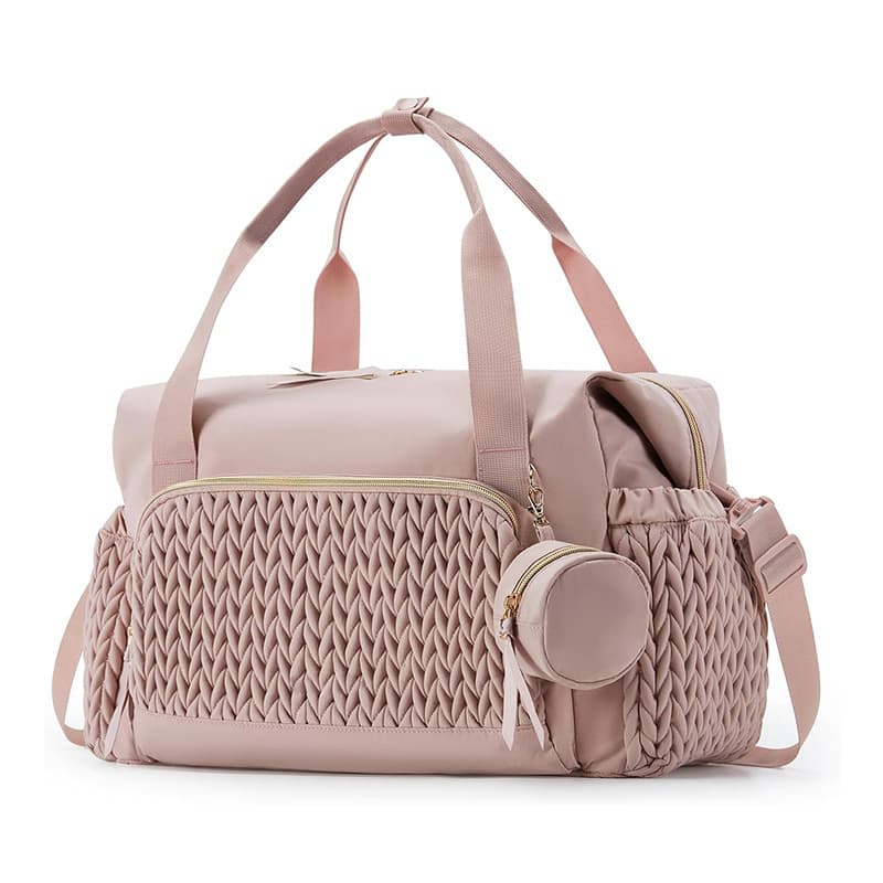 In Stock Amazon New Style Diaper Bag Tote Large Capacity Travel Diaper Bag Maternity Hospital Bag with Pacifier Case