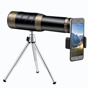 Aiweite New Pirate Drawtube Telescope Compatible with Phone High-Definition Large Aperture Telescope Outdoor Bird Watching Scope