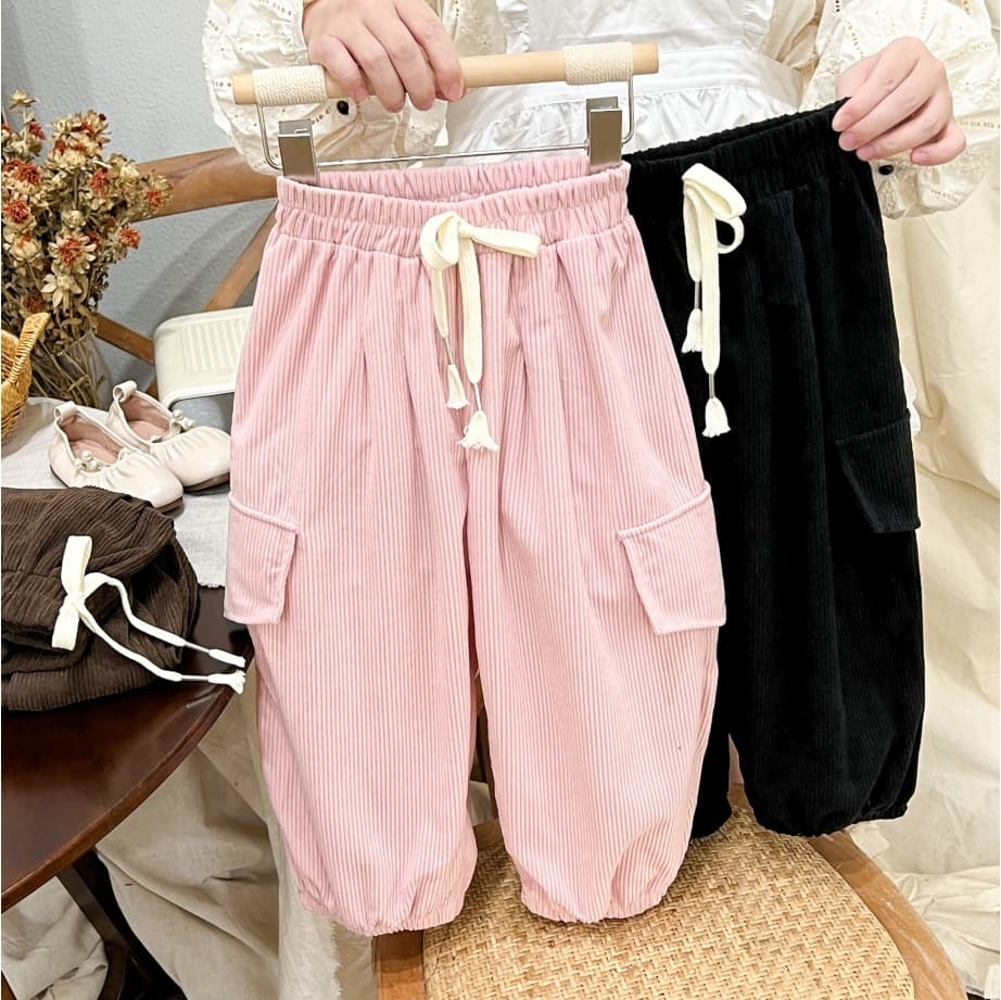 Autumn New Children's Cargo Pants Korean Style Unisex, Casual Long Pants Versatile Kids' Wear Drop Shipping