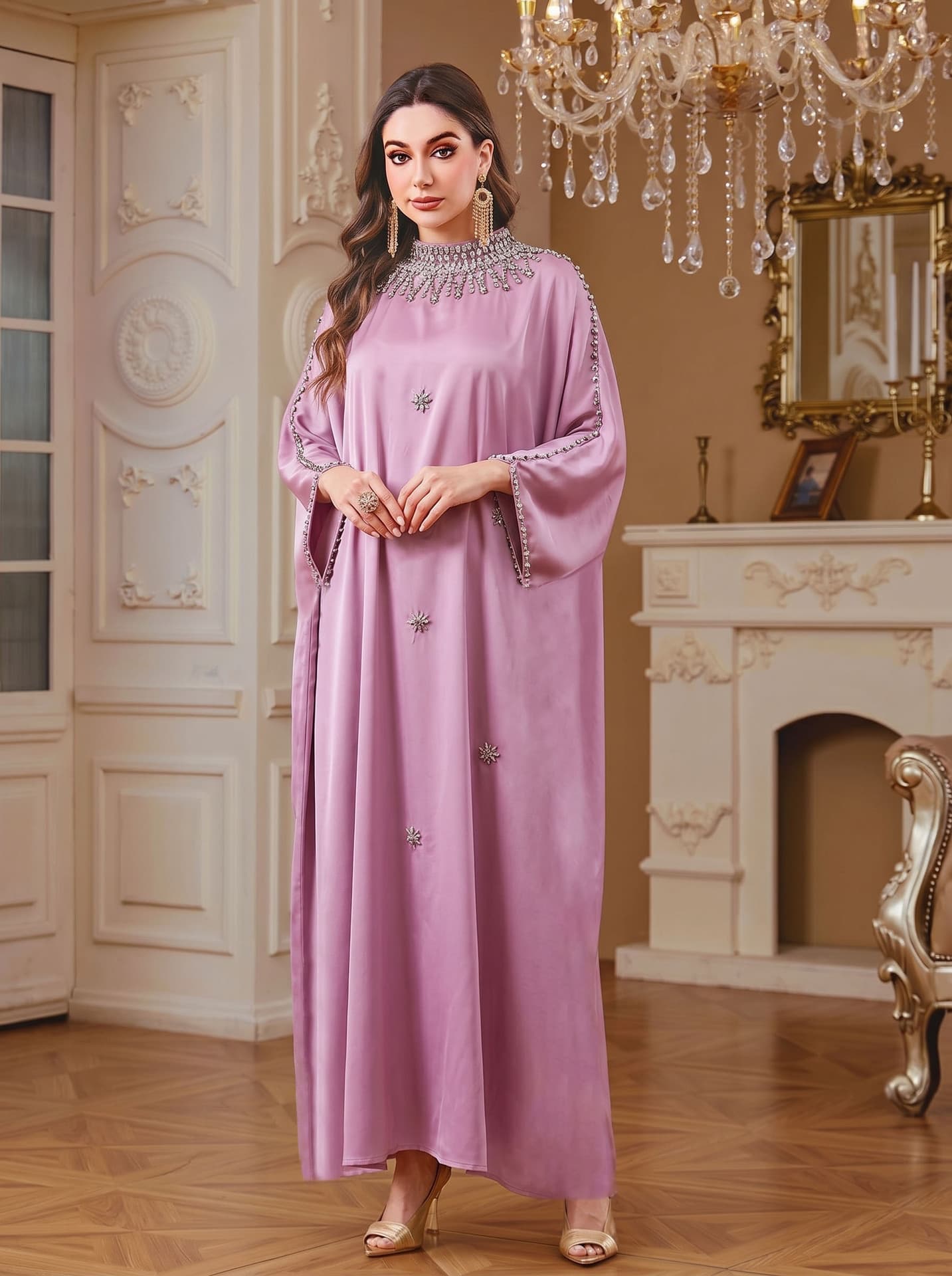AD250603 Women's Long Robe Dress Long Skirt Women's Clothing Wholesale