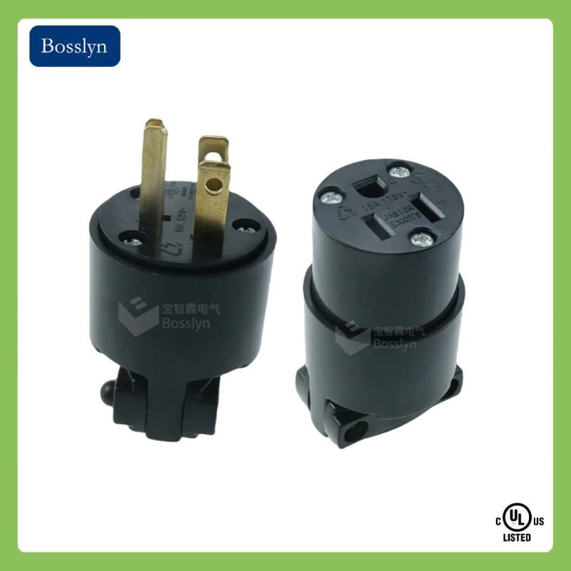 NEMA 5-15 American standard industrial plug socket UL certified American standard power plug 15A 125V