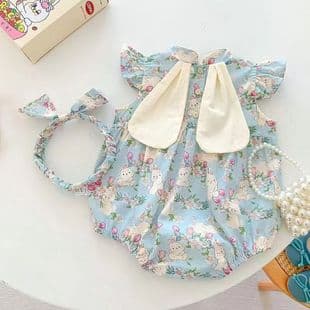 Baby Summer Outfit Newborn Bodysuit Girls Onesie Thin Sleeveless Princess Cute Sweet Romper
