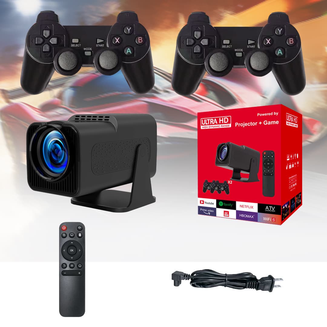 Cross-border new product HY320 home HD projector mini portable home 720P game controller 4K projector