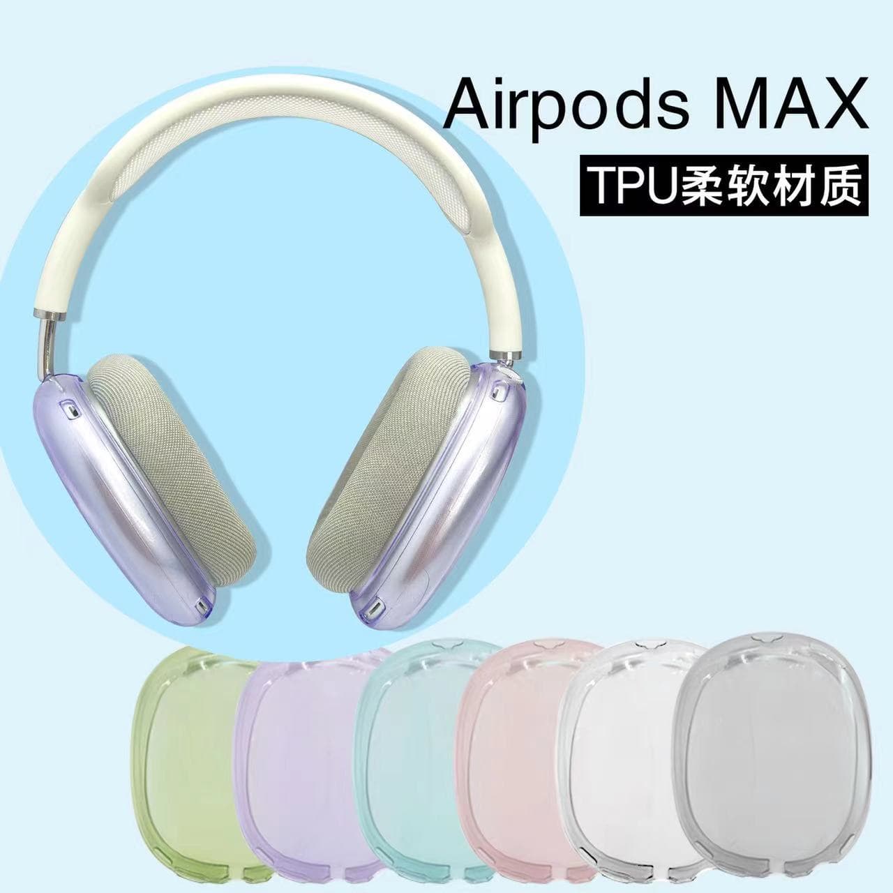 Apple AirPods MAX Transparent Earphone Case for Apple Over-Ear TPU Transparent Soft Shell Earphones