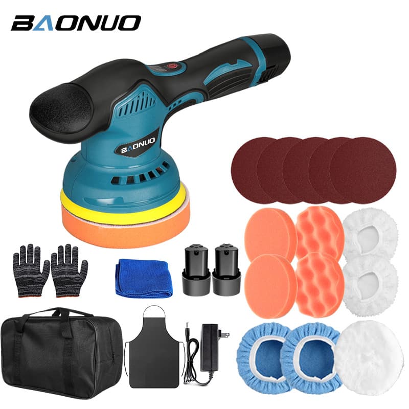 Lithium waxing machine, scratch repair waxing portable household eccentric charging glaze sealing handheld car polisher