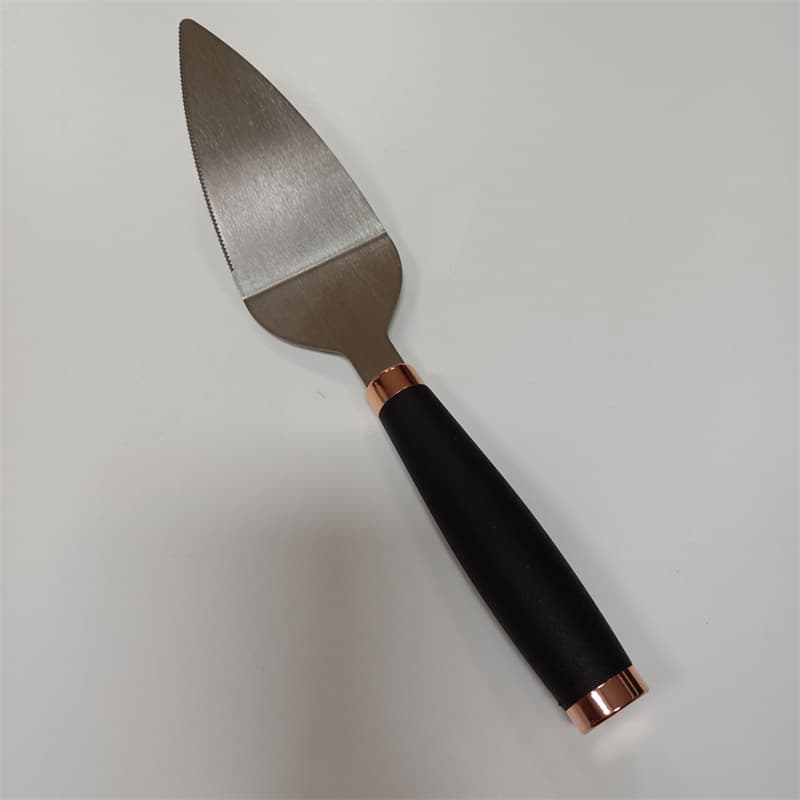Pizza Peel with Round Tube Handle, Stainless Steel Cake Spatula, Kitchen Baking Scraper, Triangular Pizza Cutter