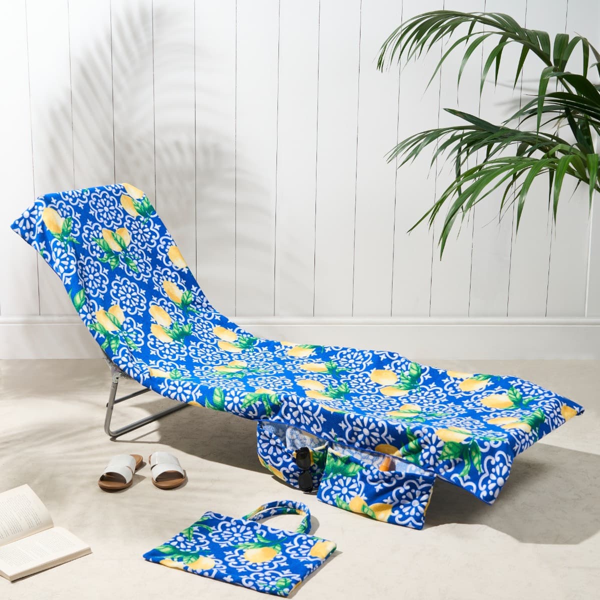 Factory Direct Supply Beach Chair Cover, Lounge Chair Cover, Towel Bag with Handle, Beach Towel Bag, Minimum Order of One Piece