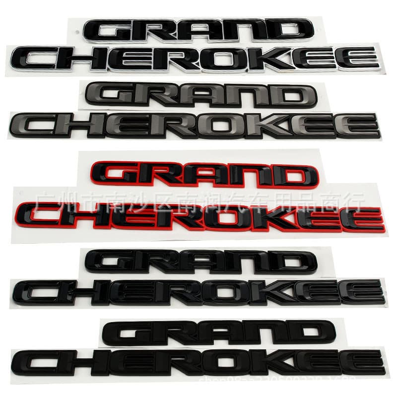 Compatible with Jeep Grand Cherokee Fender Side Badge Integrated Emblem Grand Cherokee Side Door Decal