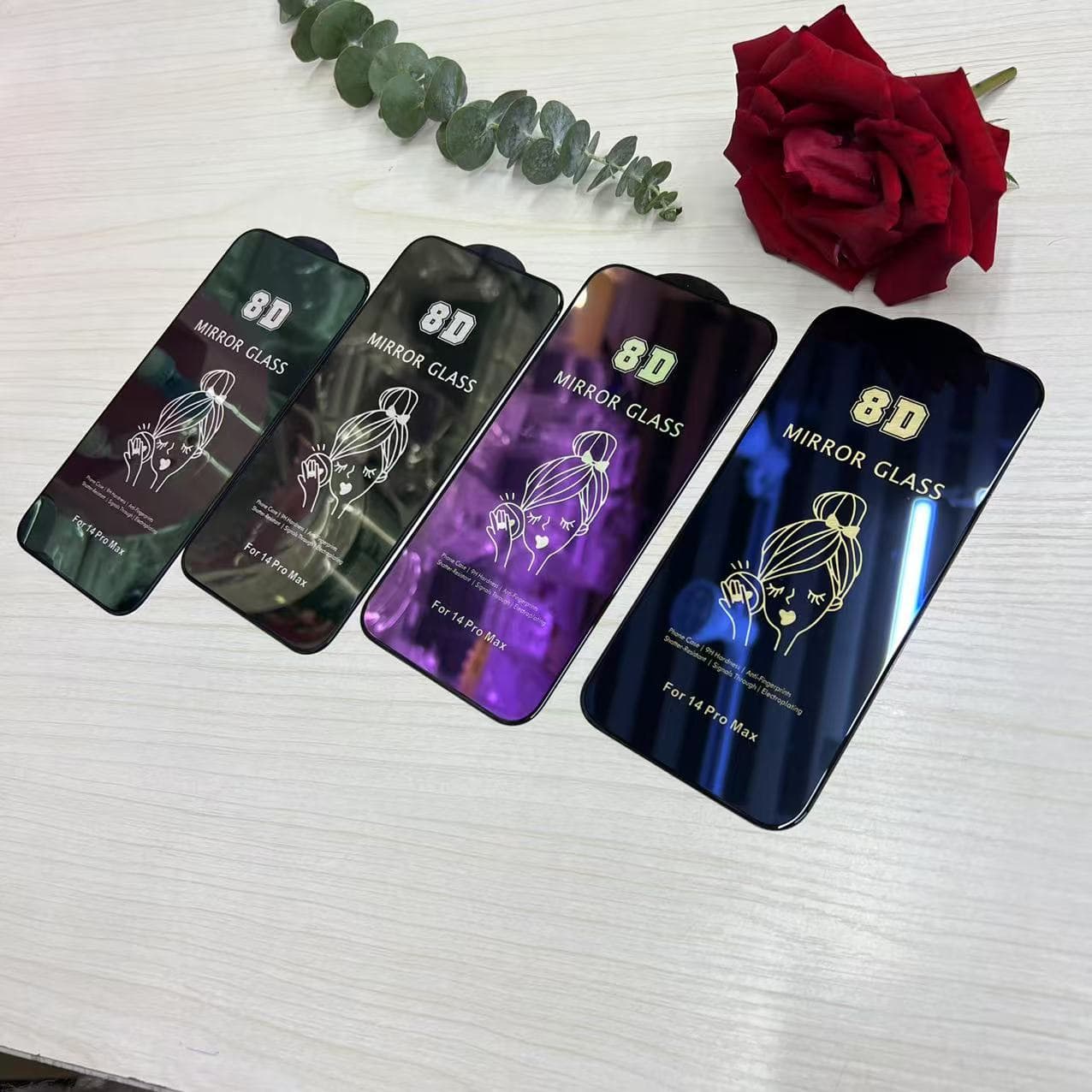 8D mirror film is suitable for Apple 17promax electroplated mirror film 15/16/13 mirror film 14 mobile phone film