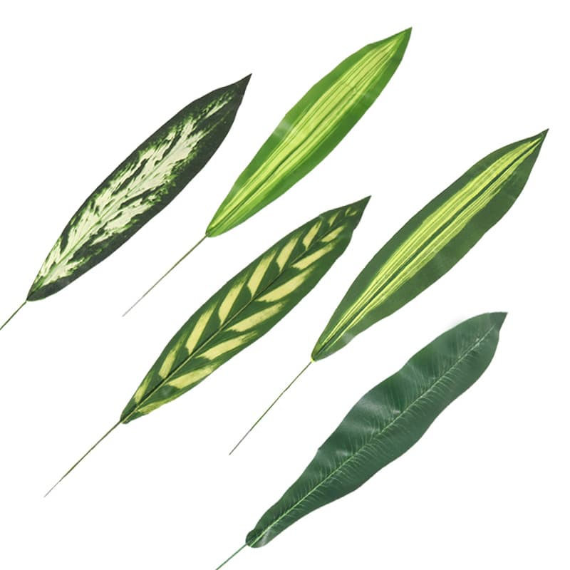 Artificial Brazilian Leaf Fake Greenery, Simulated Flower Silk Screen Decoration, Silk Flower Accessories Wholesale