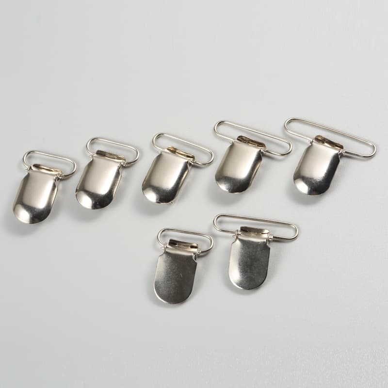 Metal Adjustable Duckbill Clip Backpack Strap Clip with and without Rubber, Adjustable Suspenders Clip, Hardware Wholesale