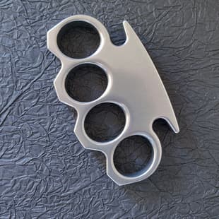 Outdoor Knuckles Self-Defense Stonewashed Steel Four-Finger Knuckle Duster Self-Defense Escape Tool