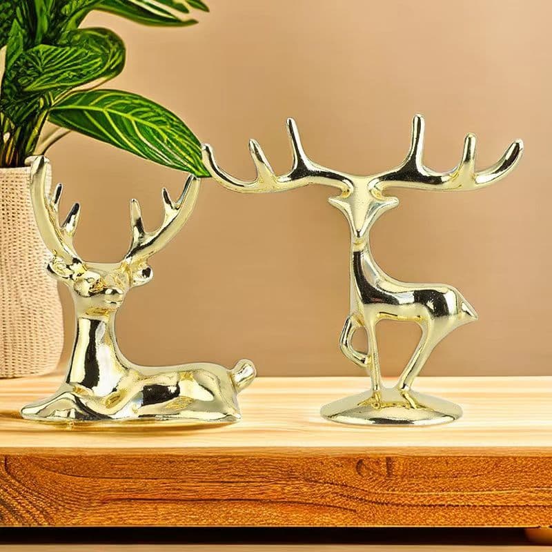 Creative light luxury zinc alloy deer decoration tissue box candy box decoration home lighting accessories smoke extinguishing cylinder cover