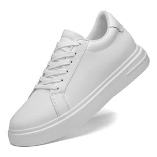 New Invisible Height Increase Shoes 8CM Trendy Thick Sole Invisible Height Increase Men's Shoes 6 White Sneakers Outdoor Sports Shoes Casual Skate Shoes