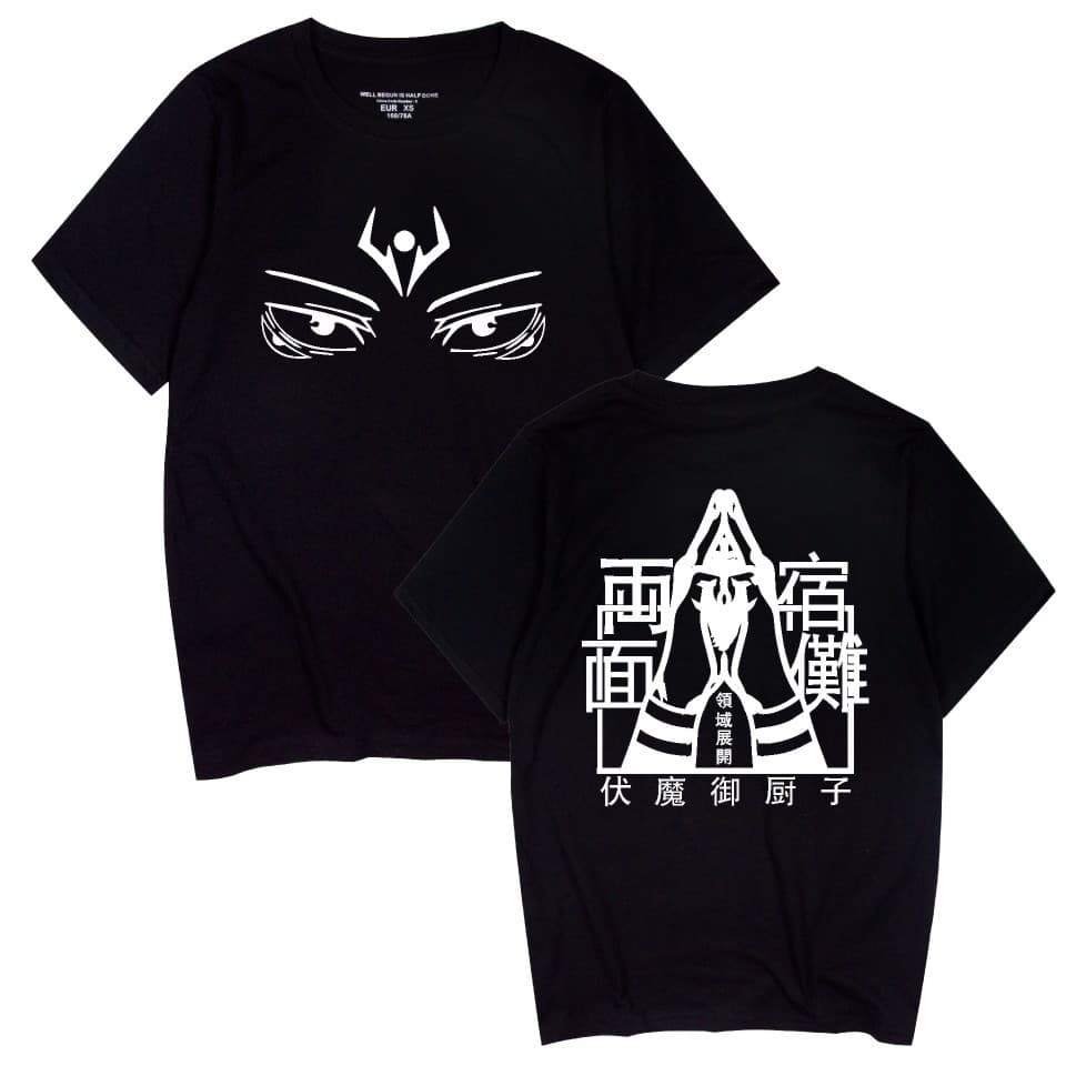 2021 New Cross-border Jujutsu Kaisen Anime Merchandise Loose Unisex Pullover Short Sleeve T-Shirt Summer