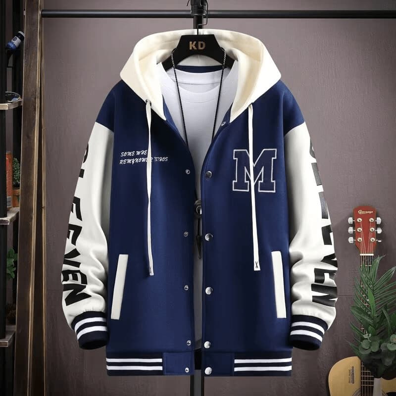 High-End Feeling Baseball Jacket For Boys Spring Autumn Loose Fit Trendy Brand Cardigan For Middle School Students