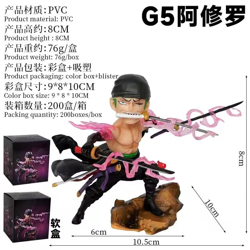 One Piece GK Akainu Luffy Figure Yonko Straw Hat Luffy Model Statue Gift Wholesale