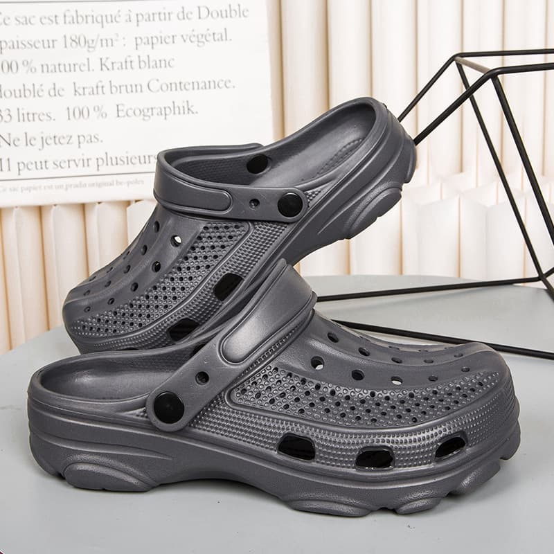 Women's Home Creative Simple Cute Anti-Slip Breathable Perforated Shoes Slippers Can Be Worn Outdoors Versatile