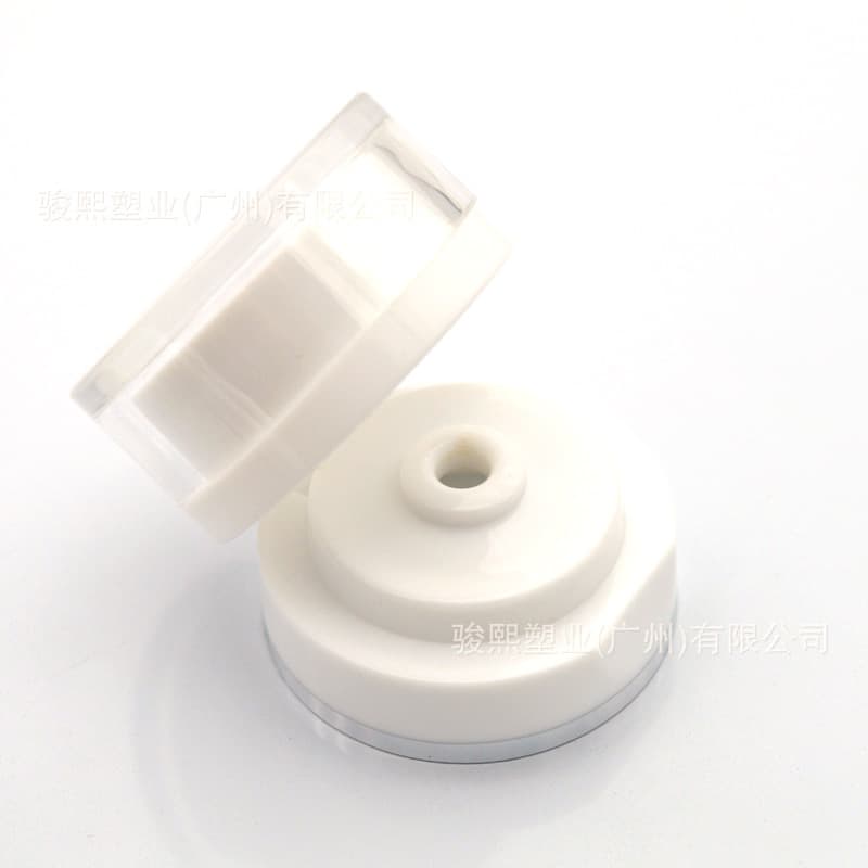Transparent acrylic flip-top PP tube facial cleanser bottle cap acrylic cap plastic tube body lotion bottle cap wholesale