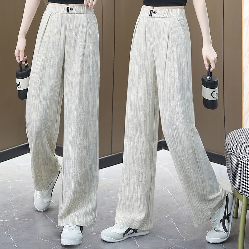 2026 New Straight Leg Pants, Fashion Slim Fit Mother's Middle-aged and Elderly Long Pants, Wide-leg Pants, Thin Loose Casual Pants for Women