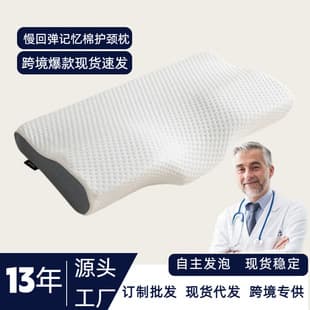 Cross-border Memory Foam Neck Pillow Zero Pressure Slow Rebound Pillow Home Pillow Core Side Sleeping Deep Sleep Non-Collapsing Pillow