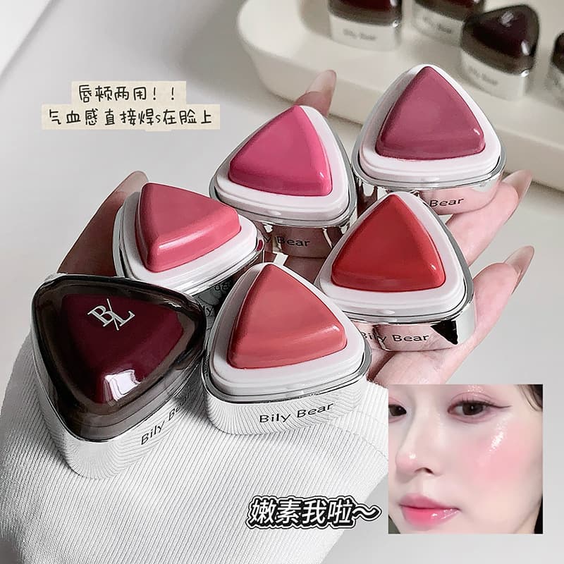 Bily Bear Bily Bear Blush Dual-use Cream Lipstick Lip Gloss Tipsy Atmosphere Cross-border Makeup Women's Multi-use Cream