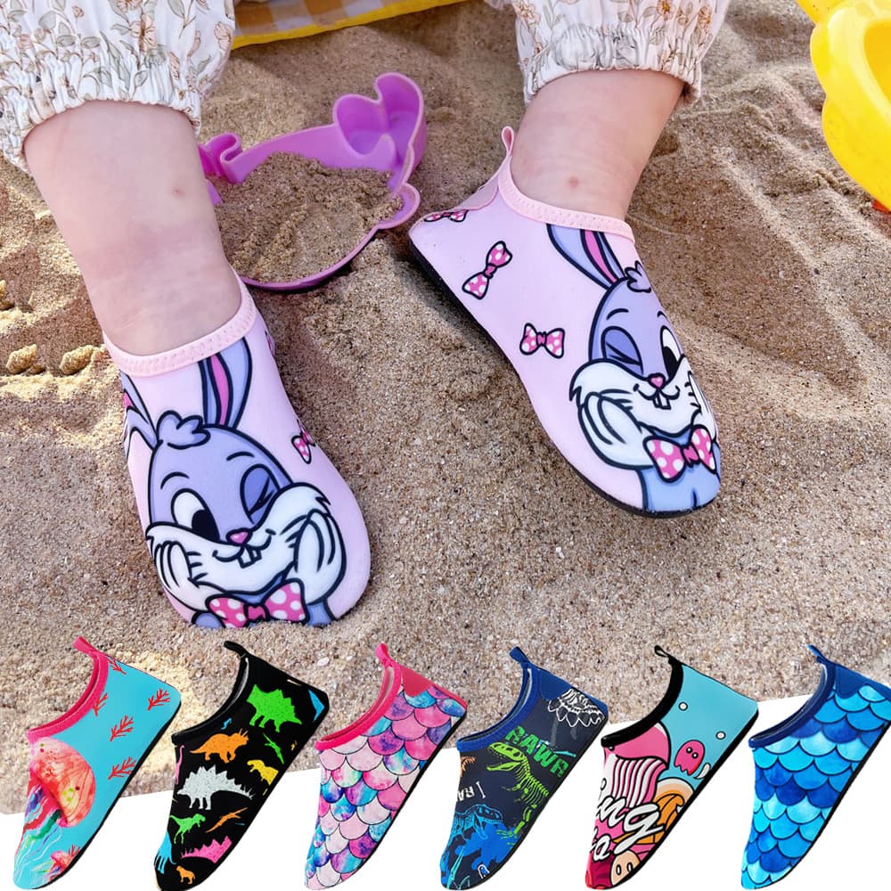 Baby beach shoes children's swimming soft sole diving boys outdoor non-slip seaside women's non-slip swimming shoes free shipping