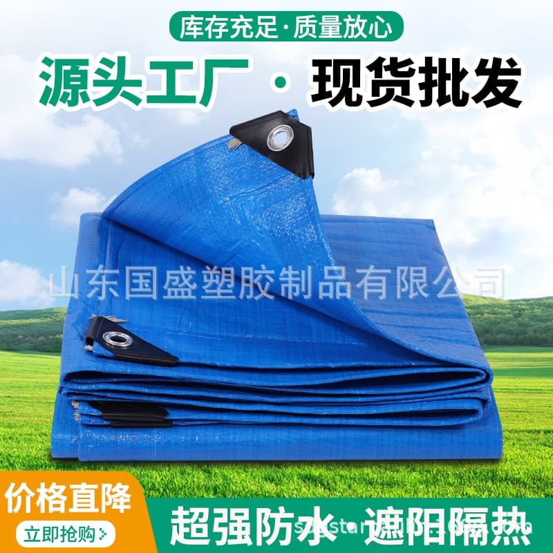 120g Thickened Rain and Sun Resistant Multi-purpose Anti-aging Tarpaulin for Outdoor Yard Cargo Cover Cross-border Export