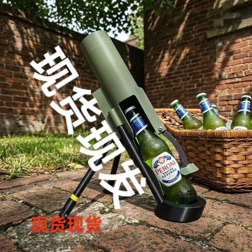 Mortar-shaped beer bottle opener, creative launch wine opener, bar desktop Internet celebrity decompression bottle opener
