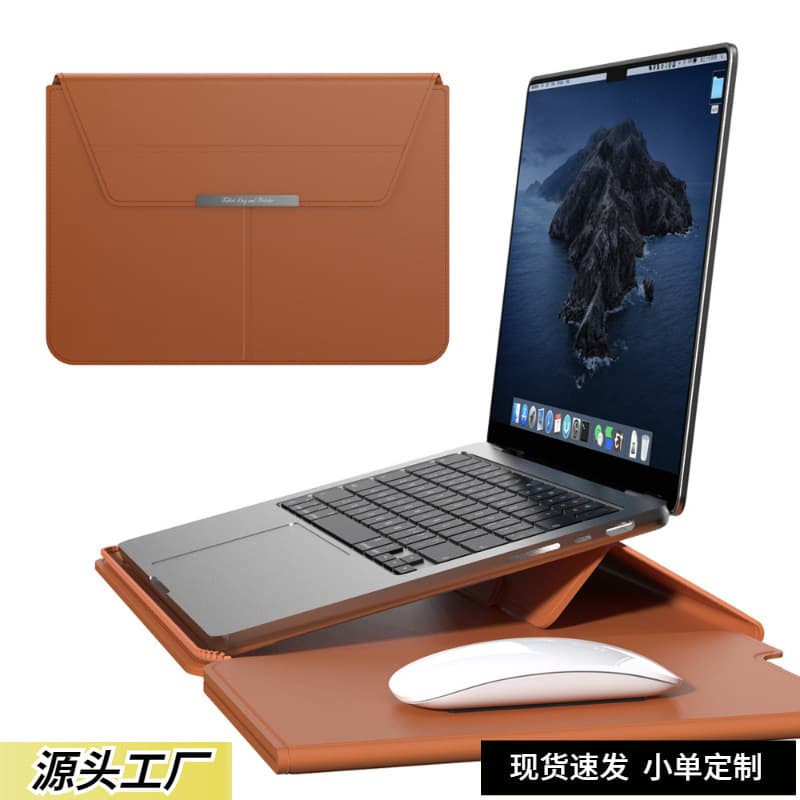 New cross-border laptop bag, 14-inch stand sleeve, M234 Macbook 15-inch with stand and protective cover.