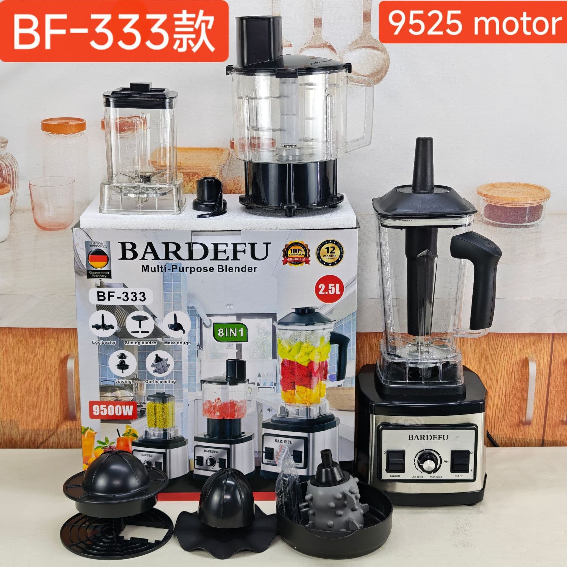 Cross-border 3L8in1blender North American and European meat grinder juicer metal stainless steel wall breaking machine multi-function